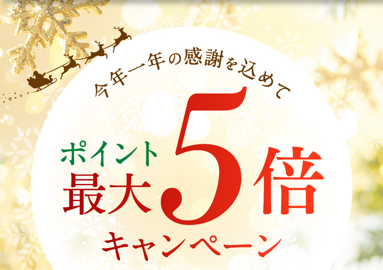 ���N��N�̊��ӂ����߂� �|�C���g�ő�5�{�L�����y�[��