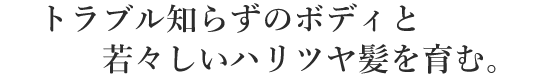 芯から強く美しい髪を育む。