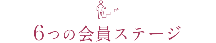 6つの会員ステージ