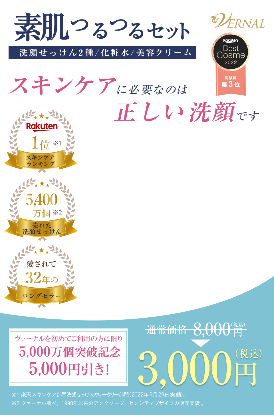 VERNAL｜素肌美のための4ステップスキンケア