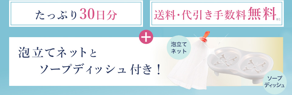 泡立てネットとソープディッシュプレゼント