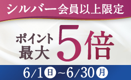 シルバー以上最大5倍ポイント